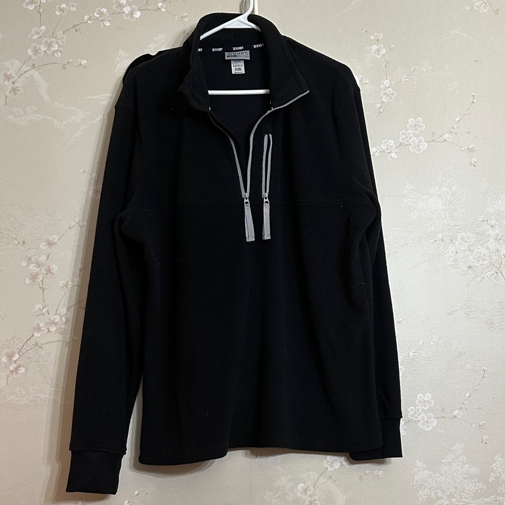 2xist Men's Black Zip-Up Sweater